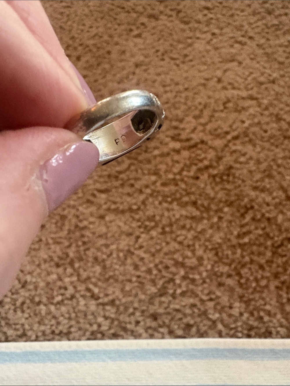 2 Black Onyx Style Silver Rings - Black, Unbranded (see all pictures) - Picture 5 of 9